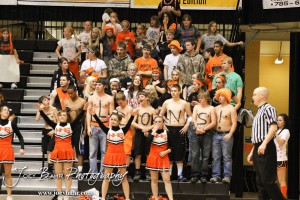 2012 Class 1A Division II Boys State Championship Semifinals Hope students cheer on their team against the Otis-Bison Cougars in the 2012 Class 1A Division II Boys State Championship Semifinals Game at Gross Memorial Coliseum at Fort Hays State University in Hays, Kansas on March 9, 2012. Photo: Joey Bahr