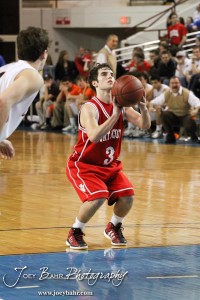 Johnathan Stark (#3) of the Fort Scott Tigers prepares to shoot a free throw against the Abilene Cowboys in the 2012 Class 4A Boys State Championship Quarterfinals Game at Salina Bicentennial Center in Salina, Kansas on March 8, 2012.  Photo: Joey Bahr