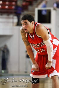 Jordan Hart (#23) of the McPherson Bullpups waits for the ball to be thrown in against the Ottawa Cyclones in the 2012 Class 4A Boys State Championship Quarterfinals Game at Salina Bicentennial Center in Salina, Kansas on March 8, 2012.  Photo: Joey Bahr