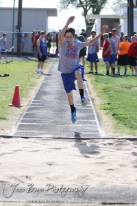 At the Ellinwood Middle School Invitational Track Meet At the Ellinwood Middle School Invitational Track Meet