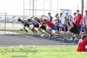 At the Ellinwood Middle School Invitational Track Meet At the Ellinwood Middle School Invitational Track Meet