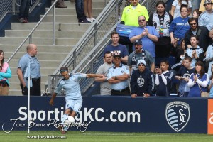 Sporting_KC_vs_LA_Galaxy_4-7-12_0476 Midfielder Graham Zusi (#8) of Sporting Kansas City kicks a corner kick against LA Galaxy at LIVESTRONG Sporting Park in Kansas City, Kansas on April 7, 2012. (Photo: Joey Bahr, www.joeybahr.com)