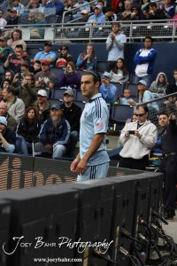 Sporting_KC_vs_LA_Galaxy_4-7-12_0819 Midfielder Graham Zusi (#8) of Sporting Kansas City lines up a corner kick against LA Galaxy at LIVESTRONG Sporting Park in Kansas City, Kansas on April 7, 2012. (Photo: Joey Bahr, www.joeybahr.com)