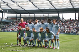Sporting_KC_vs_LA_Galaxy_4-7-12_1101 Sporting Kansas City starters line up for a team photo before their match with LA Galaxy at LIVESTRONG Sporting Park in Kansas City, Kansas on April 7, 2012. (Photo: Joey Bahr, www.joeybahr.com)