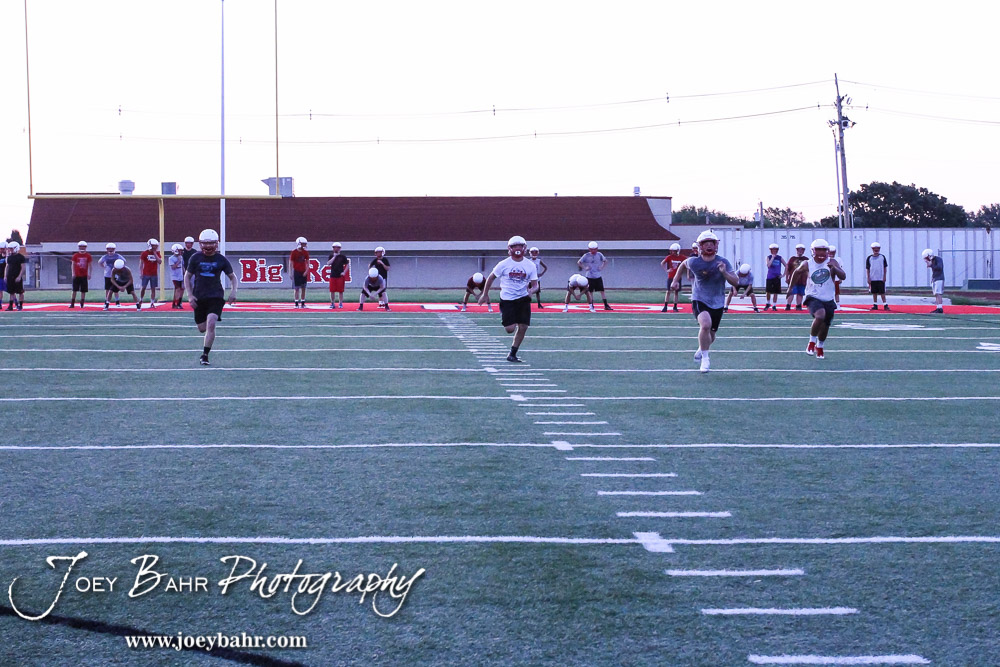 Hoisington Football Practice 81616 Joey Bahr Photography