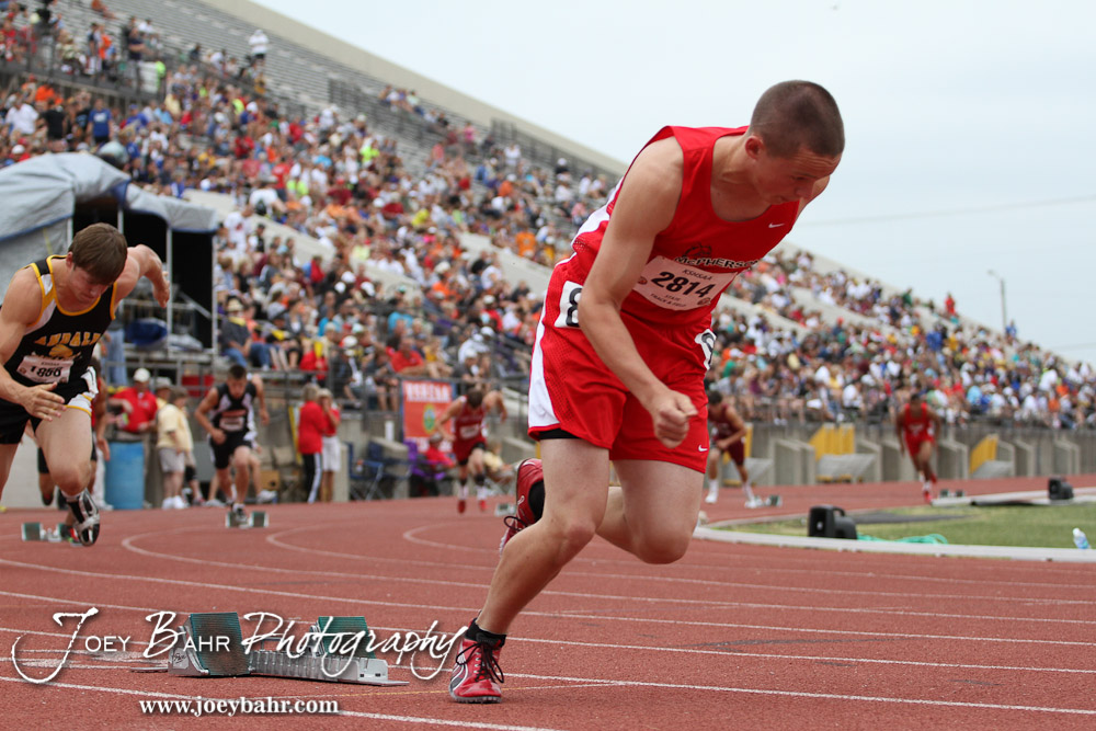 2012 KSHSAA State Track and Field Championship Day 1 Joey Bahr