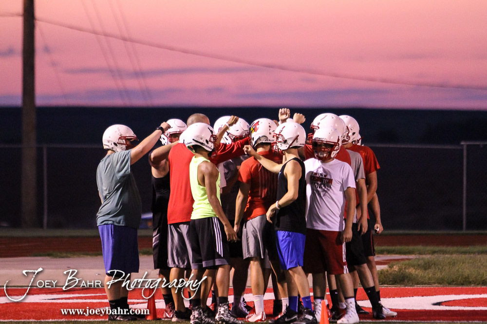 Hoisington Football Practice 81616 Joey Bahr Photography