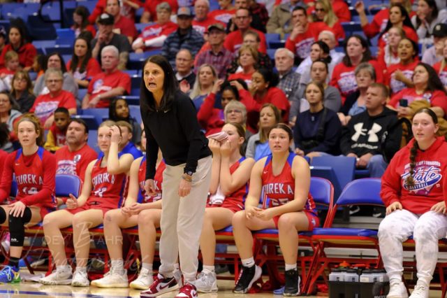 KSHSAA 3A State Basketball Quarterfinal Eureka versus Cheney at Sam ...